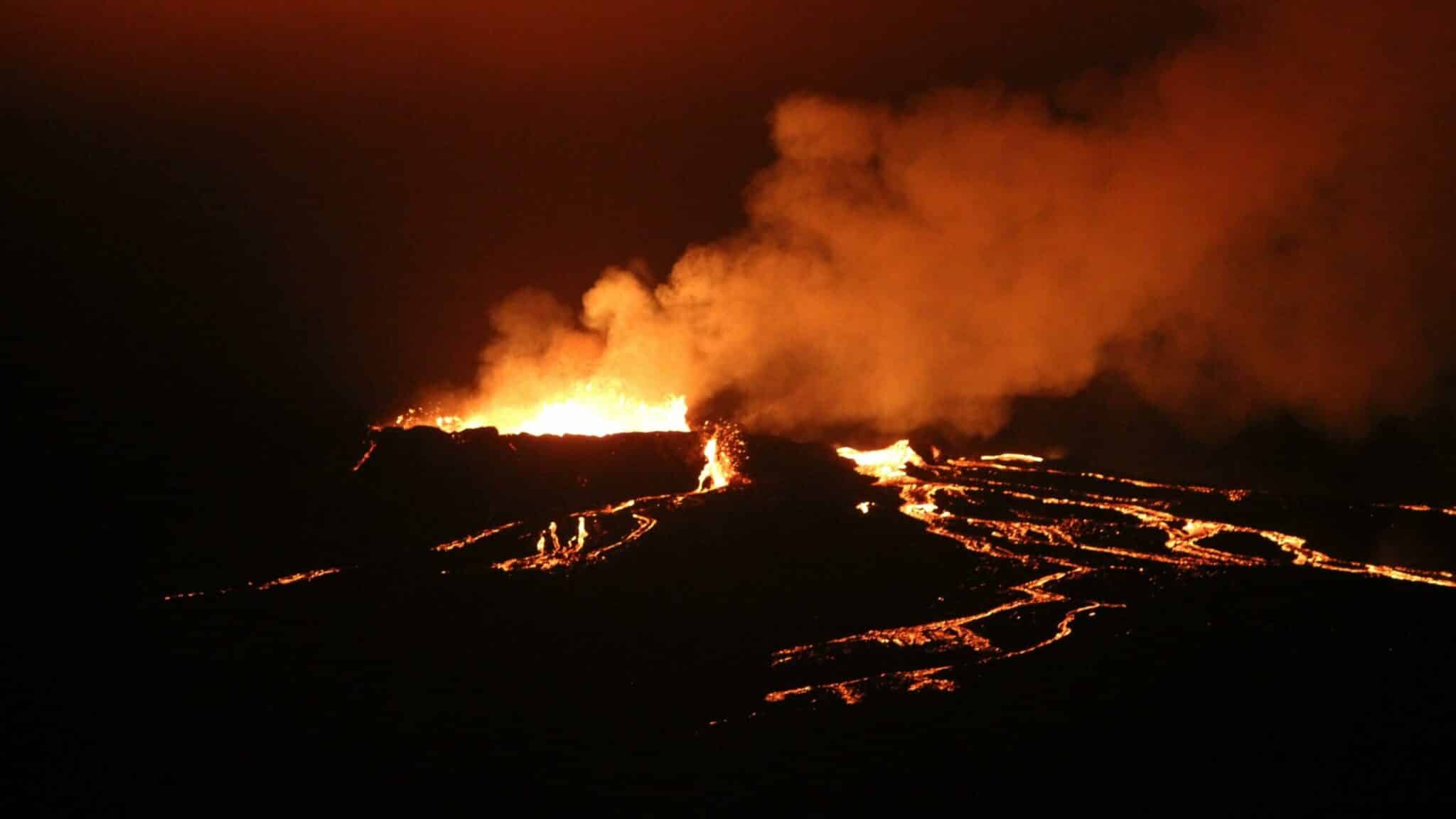 Vulkanausbruch in Island, der jüngsten Insel in Europa