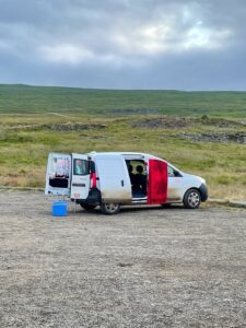 Unser kleiner Campervan für unseren Urlaub in Island