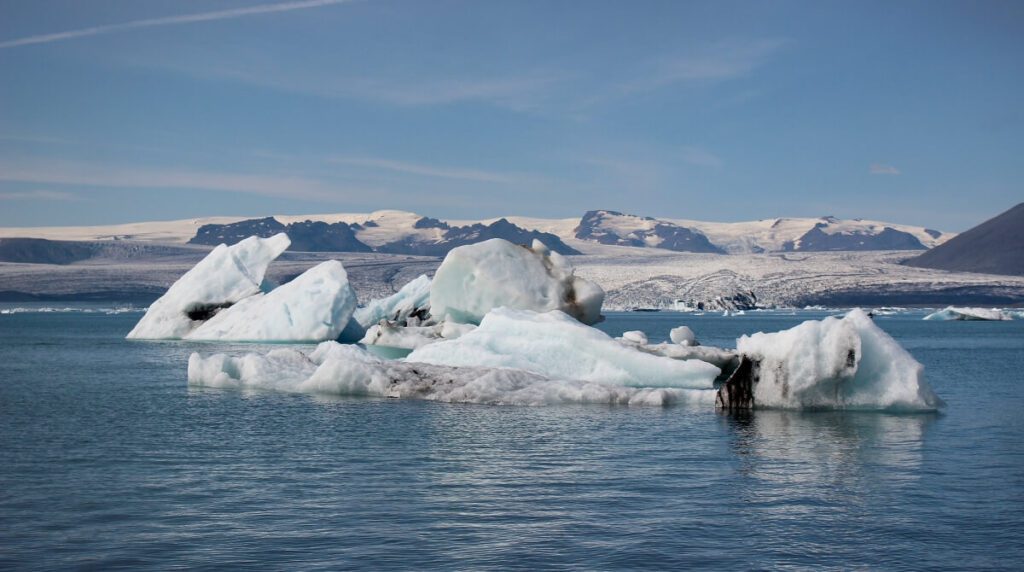 Die Jökulsárlón-Gletscherlagune in Island