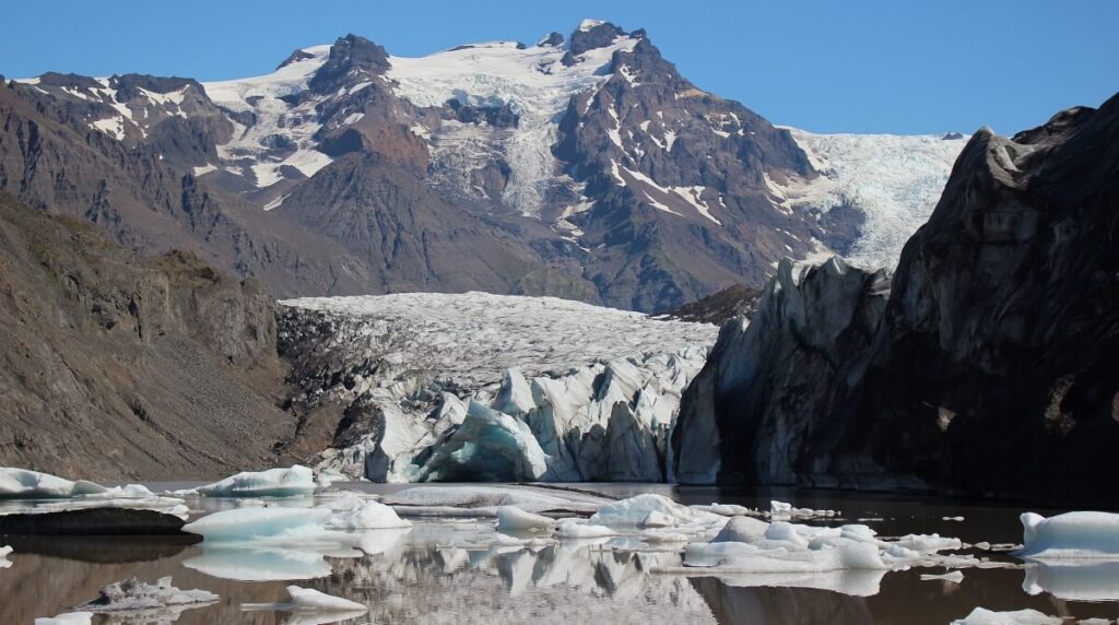 Svínafellsjökull-Gletscher im Süden von Island