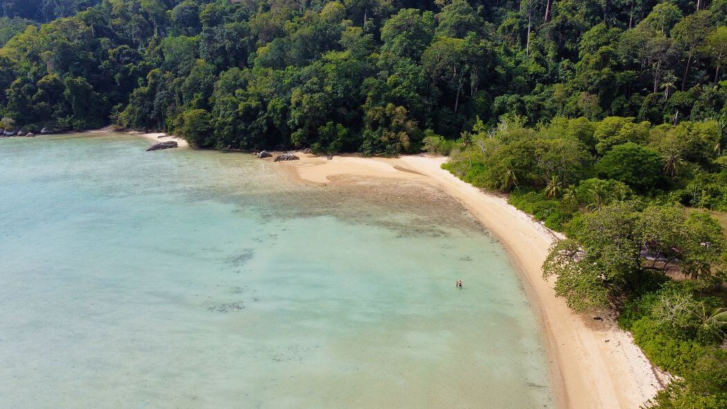 Einsamer Strand Pulau Tioman