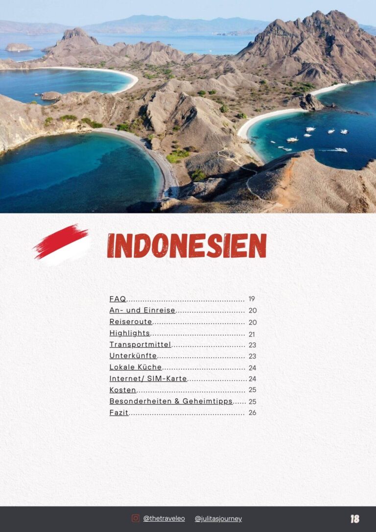 Reiseführer Südostasien Backpacking Indonesien